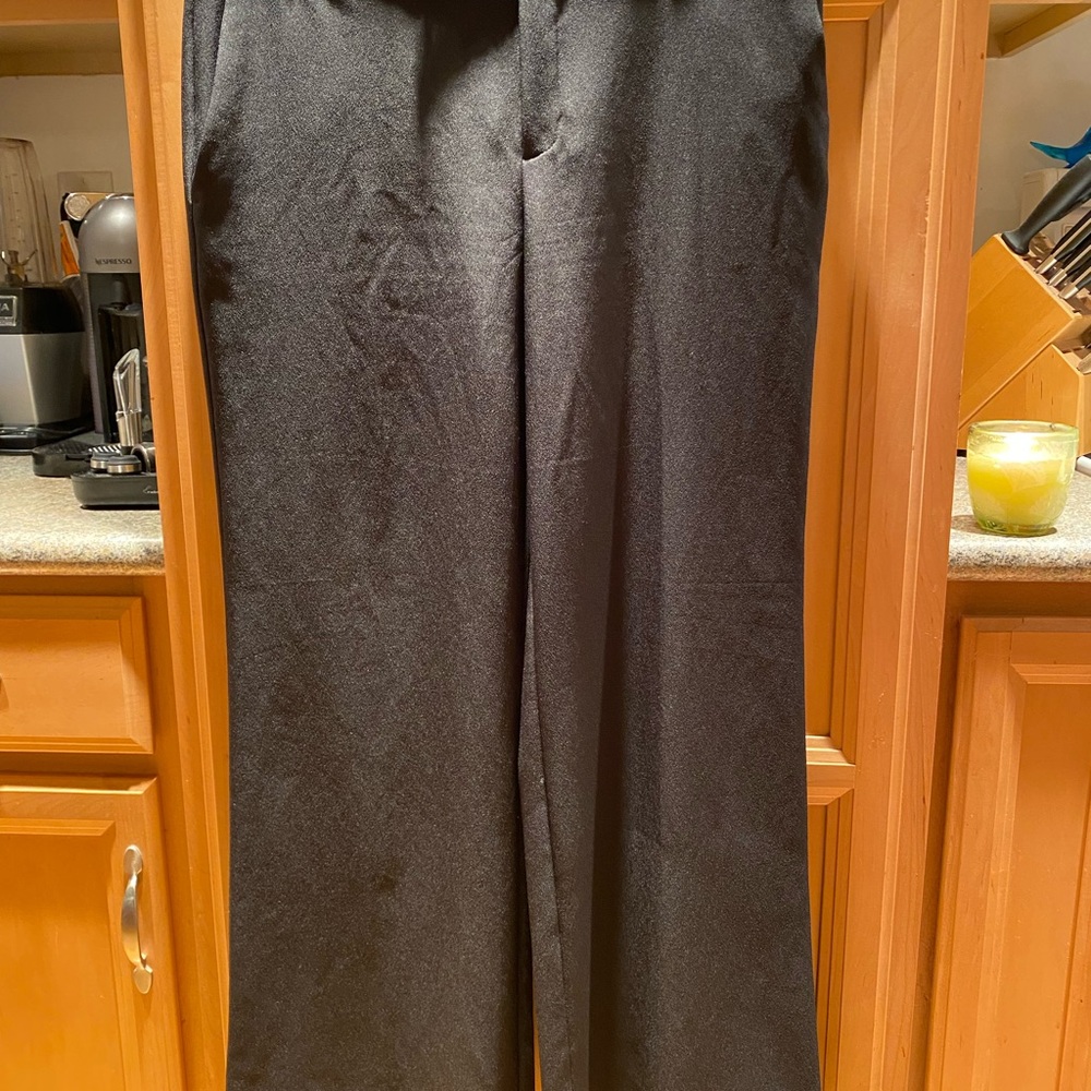 Banana Republic black polyester pants.